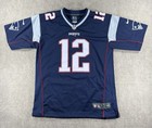 Nike On Field Tom Brady New England Patriots NFL #12 Jersey Youth Large 14-16