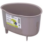 Triangular Corner S Beige Gray Width 20 x Depth 15.7 x Height 12.4cm K-1342 BG