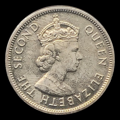 1974 Seychelles 1/2 & 1 Rupee Coins, crowned bust of Queen Elizabeth II, Sprigs - Picture 4 of 5