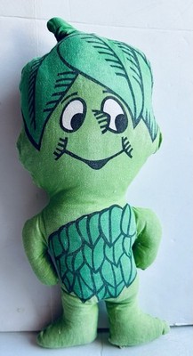 VTG 1980s Jolly Green Giant Little Sprout Cloth Plush 12'' In Original Condition