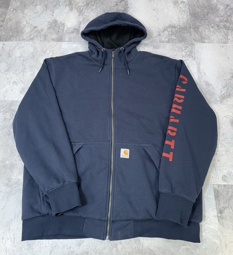Sudadera Carhartt Rain Defender® Forrada en Vellón Logo Gráfico 105443-472 Grande - Imagen 2 de 8
