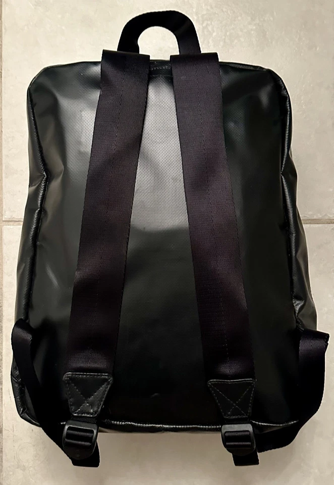 NUEVO SIN ETIQUETAS Mochila de Hombro Bolso de Viaje Impermeable Lona Negra Jack Spade De Colección Foto 3 de 4