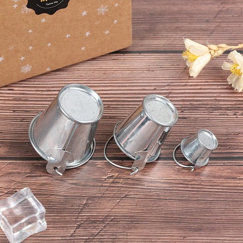 1Pcs Dollhouse Mini Iron Bucket Miniature Model Mini Dollhouse Decorations Toy - Picture 6 of 16