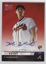2019 Topps Now Opening Day Red Auto 8/10 Kyle Wright #OD-240D Auto yj7