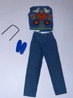 Vtg Skipper Doll FUN TIME #1920 Sleeveless Shirt, Pants, Shoes, Croquet Piece