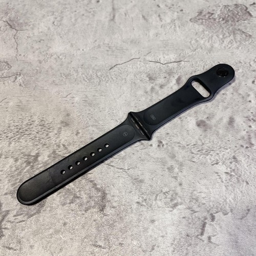 Hermes Apple Watch 41mm Black Silicon Rubber Band Unisex Smartwatch Accessory