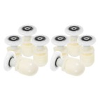  8pcs Shower Door Rollers: Ultra-Quiet Shower Glass Door Rollers Replacement -