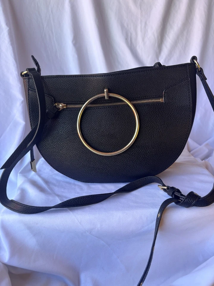 Bolso Bandolera Foley & Corina Limelight City Crescent Negro Foto 2 de 4