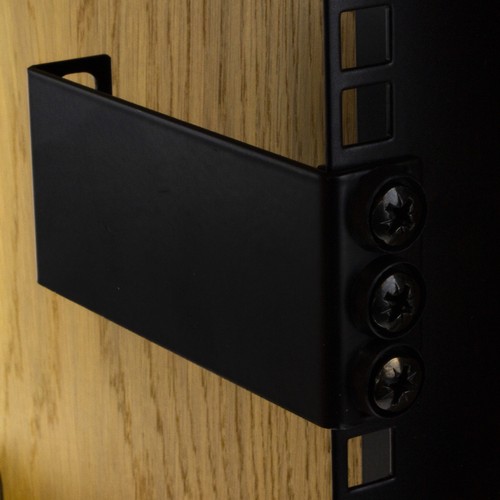 1U Rackmount Daten Schrank Reccessing Halterung Mit Käfig Muttern 50/100mm Tief - Afbeelding 9 van 9