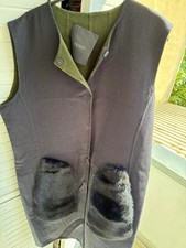 Fendi Damen Langweste 46 Schwarz Kaschmir är...