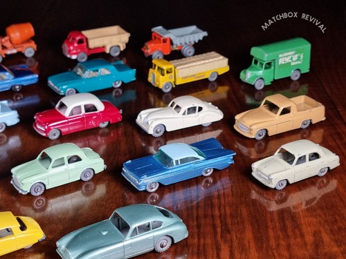 Ottima collezione di 25 modellini auto e camion Lesney Matchbox Early - Foto 4 di 17