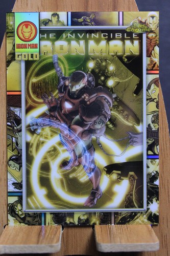 2025 Topps Marvel Chrome 'Iron Man Gold' The Invincible Iron Man #1 - Picture 1 of 2
