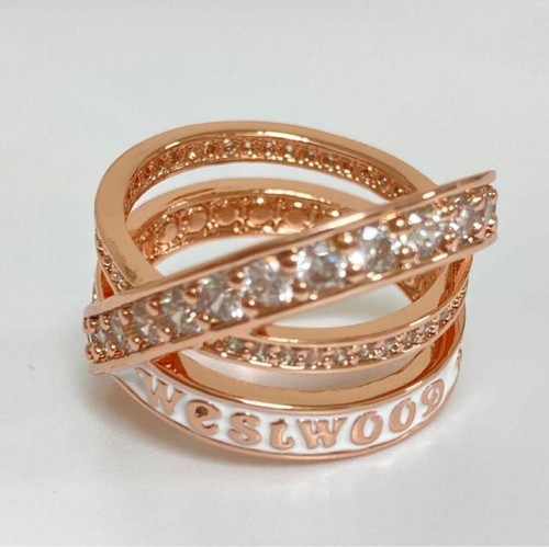 Vivienne Westwood dreilagiger Ring – Rotgold US-Größe 6,5-7 neu Japan - Bild 2 von 6