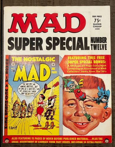 Mad Magazine Super Special #12 enthält Bonus Comic beigefügt 1973 sehr guter Zustand + - Bild 1 von 5