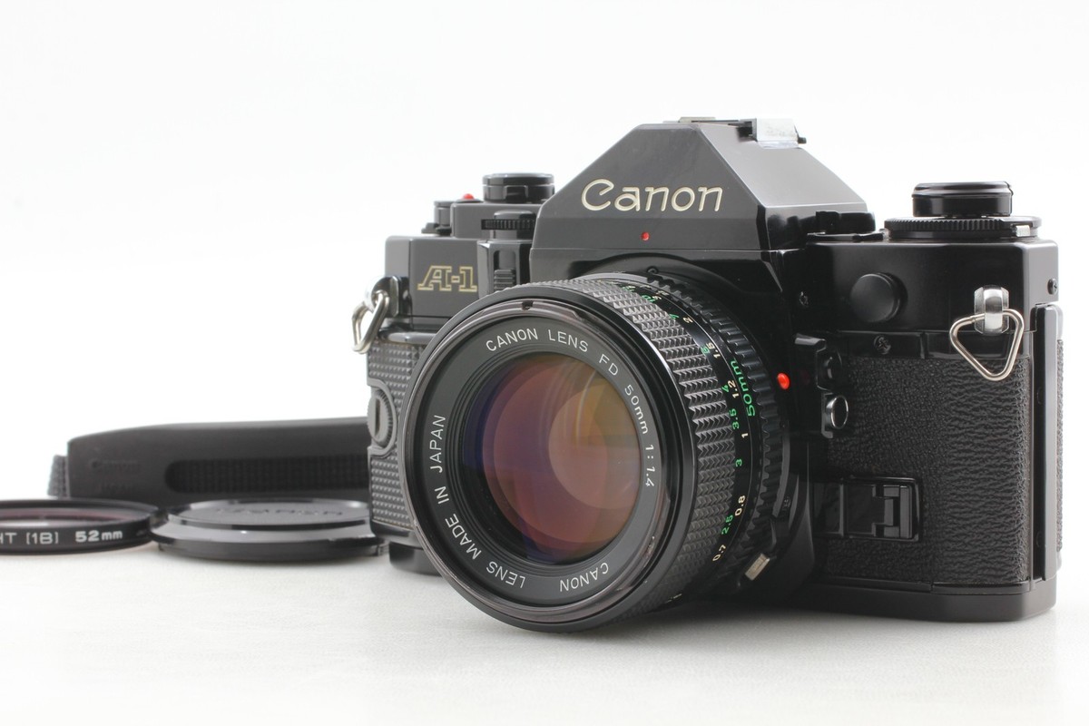Near MINT] Canon A-1 A1 SLR Film Camera body New FD NFD 50mm