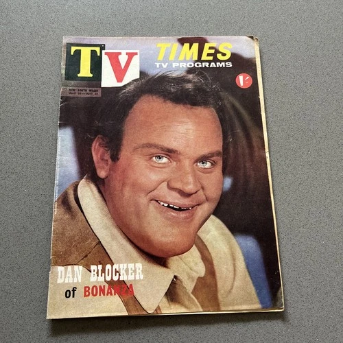 TV TIMES April 1963 Dan Blocker, James Arness, Bob Denver, Mr Ed, Alan Young