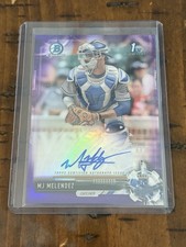 2017 Bowman Chrome Draft MJ Melendez Purple Refractor Bowman 1st Auto /250