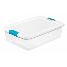 Sterilite 14968006 Stackable Storage Tote W/ Lid, 8 Gal, 23-3/4 In L X 16 In W