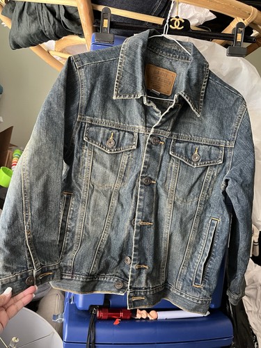 OLD NAVY ORIGINAL FADE DESIGN CLASSIC EVERYDAY COMFY COOL TRUCKER JEANS JACKET M - Picture 6 of 6