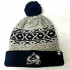 COLORADO AVALANCHE BRAND ‘47 Navy Blue / Grey Knit Beanie Hat UNISEX ONE SIZE — photo 10