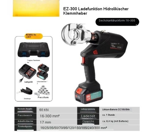 Electric Hydraulic Crimper EZ-300/400 Hydraulic Wire Crimping Tool for Cables - Picture 11 of 29