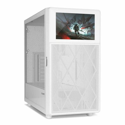Case computer desktop ATX Nox-Xtreme NXHUMMERBIOSWH Bianco