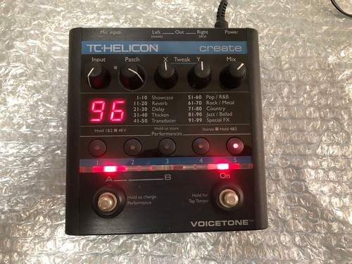TC-Helicon VoiceTone Create Vocal Effects Processor Pedal + AC Adapter Tested - Picture 2 of 8