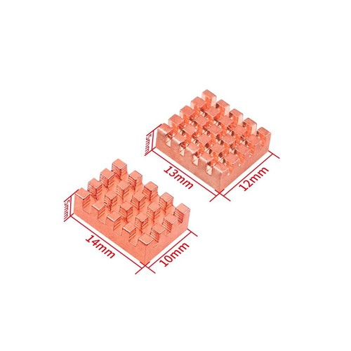 For OrangePi Zero 2W Pure Copper Heat Sink for OrangePi CPU9102 - Afbeelding 8 van 8
