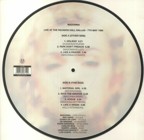Madonna - Live In Dallas May 1990 (Picture Vinyl LP 2023, Limited Edition) - Picture 2 of 5