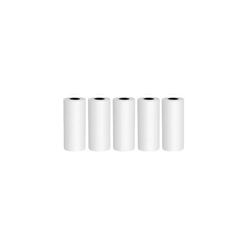 Carta termica bianca per mini stampante - 5 rotoli