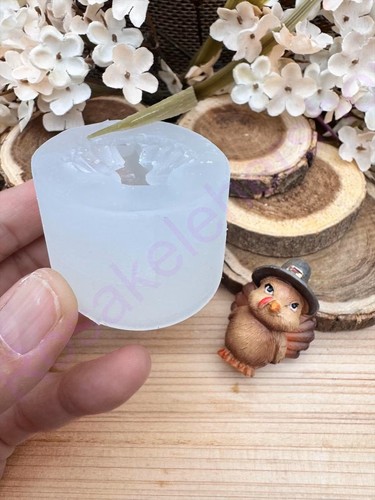 Molde Silicona 3D Pavo-pájaro Miniatura Hecho a Mano para Manualidades - Imagen 7 de 10