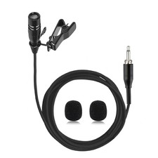 Lavalier Lapel Microphone Unidirectional Condenser Super Cardioid Mic with Wi...