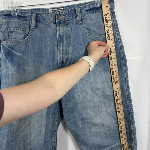 Y2K Jorts Baggy Denim Shorts Herren Gr. 34 Streetwear HipHop Skater Grunge 90s - Bild 16 von 19