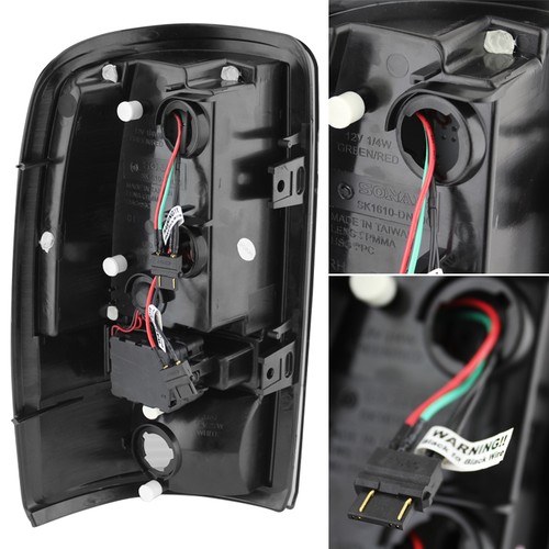 Fits Black 2000-2006 Suburban Tahoe Yukon LED Tail Lights Pair Driver+Passenger - Picture 2 of 4