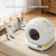 Self Cleaning Cat Litter Box, No Scooping Automatic Litter Box with APP Control