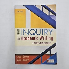 UNMARKED | From Inquiry to Academic Writing 5th Ed by Greene & Lidinsky | PB VG+