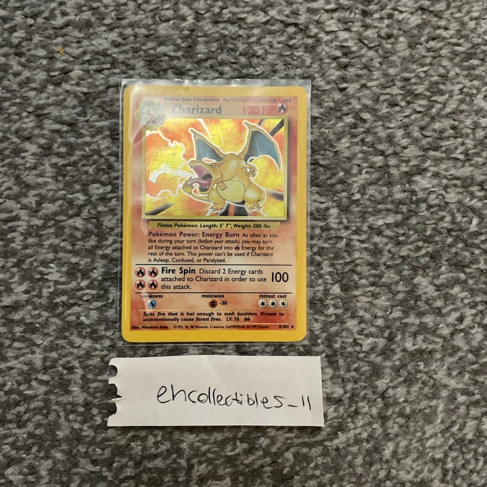 POKEMON CARDS BUNDLE Charizard 4/102 Base Set Pokemon 1999 READ DESCRIPTION - Image 2 of 4