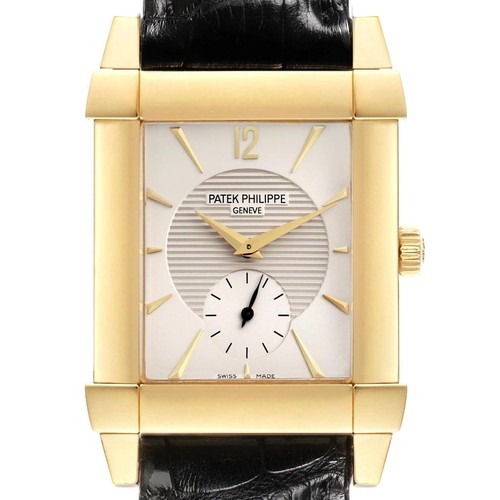 Patek Philippe Gondolo Yellow Gold Silver Dial Mens Watch 5111 Box Papers