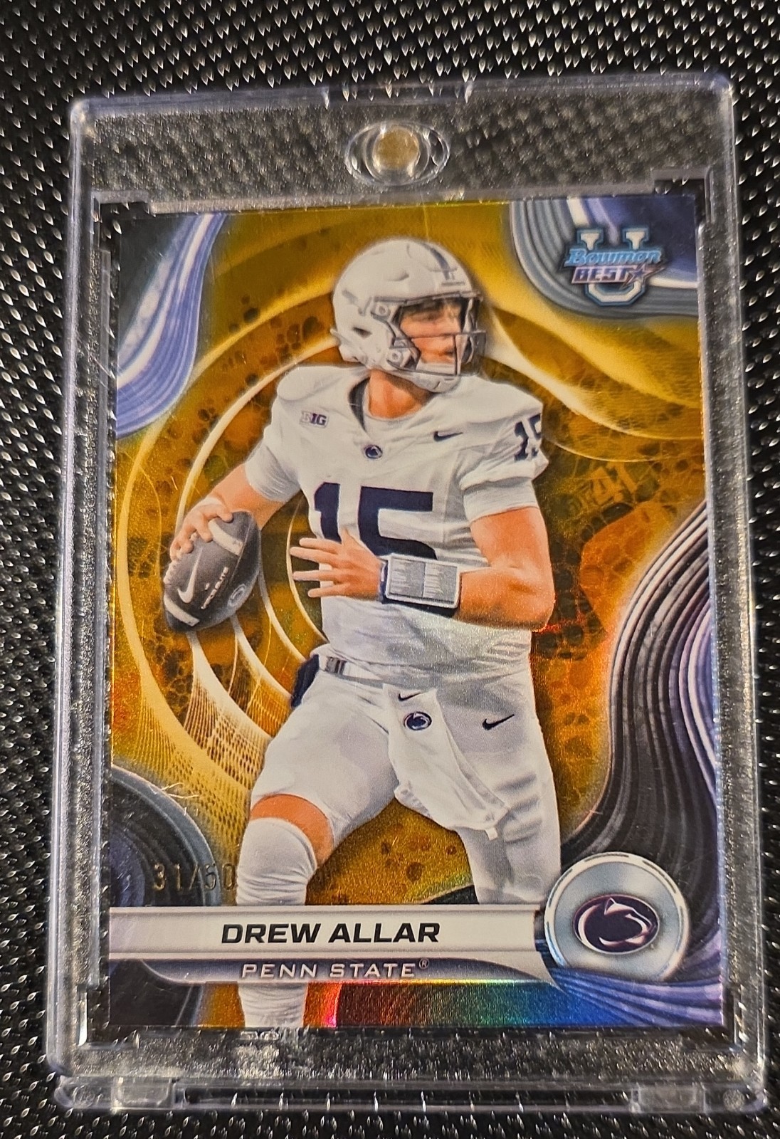 2024 Bowman's Best University - Drew Allar #3 Gold Refractor /50 (RC)