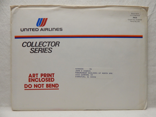Nixon Galloway United Airlines Airplane Litho Art Prints - Picture 4 of 12