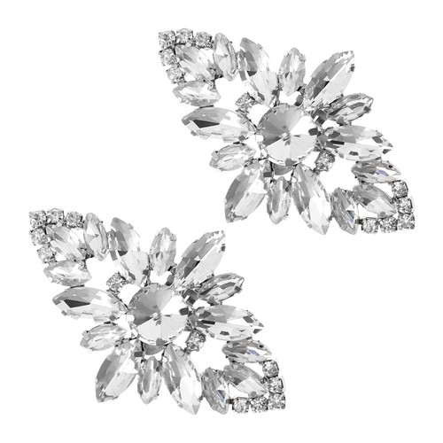 2 piezas clips de zapatos de diamantes de imitación para hebillas de boda decoraciones mujeres - Imagen 12 de 12