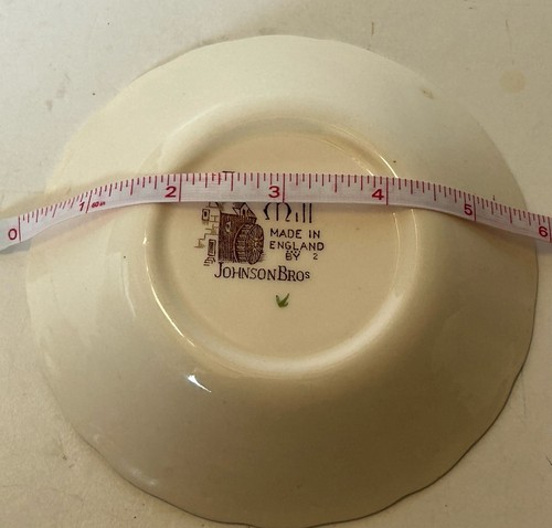 Johnson Brothers THE OLD MILL piatto da dessert pane multicolore marrone 1952-1977 - Foto 3 di 4
