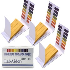 3 Pack pH.1-14 Test Paper Extensive Test Paper Litmus Test Paper 240 Strips pH T