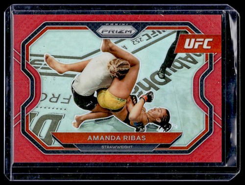 2021 Panini Prizm UFC Amanda Ribas Red Prizms 162 #/275 - Picture 1 of 2