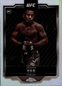2025 Topps Chrome UFC Sepia Refractor Joshua Van Rookie Card #136
