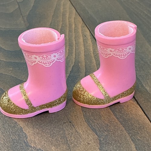 American Girl Wellie Wishers Ashlyn 14" Doll Meet Boots Shoes Pink (C9) - Picture 2 of 5