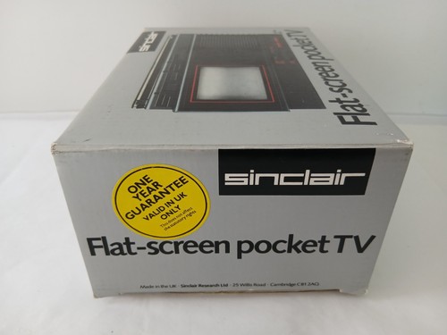 SINCLAIR FLAT SCREEN POCKET TV FTV1 UNTESTED WITH CASE AND BOX-SUPERB CONDITION - Picture 21 of 23