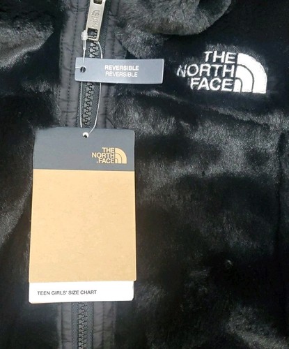 New THE NORTH FACE Reversible Insulated Full Zip Hooded Parka Black Size 10Youth - Picture 7 of 12