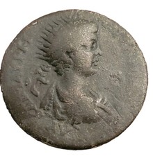 *LARGE* CARACALLA-205-206 AD-30mm/13.82g-CH F-TETRASTYLE TEMPLE-RPC V 84681