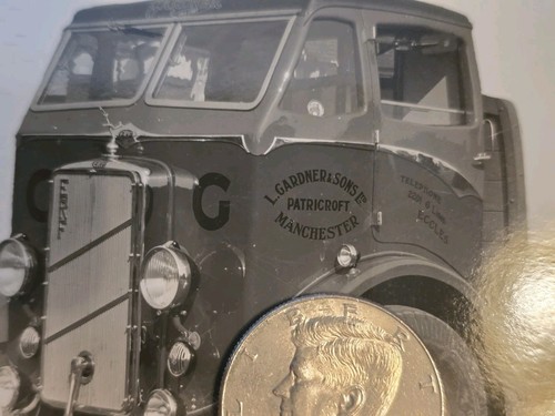 1950 B&W ORIGINAL Photo ERF Flatbed Truck GARDNER Patricroft Manchester England - Picture 2 of 4